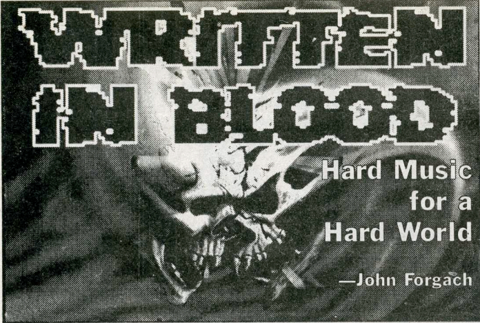 Written in Blood by John Forgach, November 1997